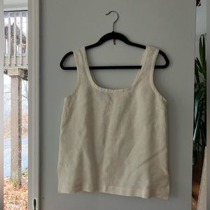 WALL linen tank white size small